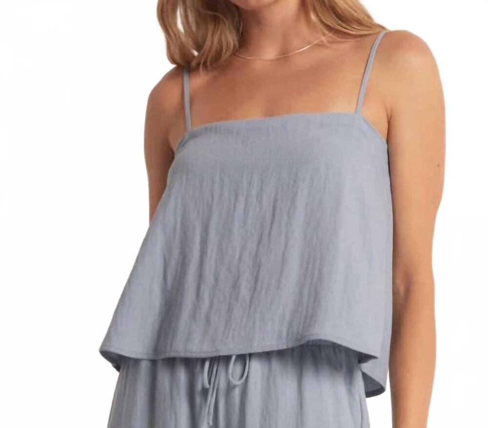 NEW Z SUPPLY havana linen tank in stormy
